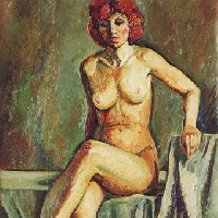 Nude with Ginger Hair