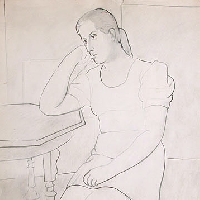 Girl at the Table