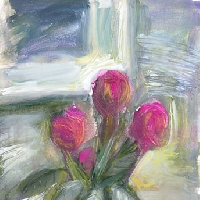 Roses by Window