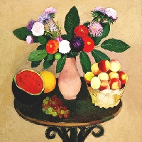 Still Life. Flowers and Fruits.