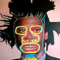 Double portrait of J M Basquiat