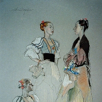 Three ballet Dancers in Costume
