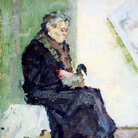 Old Lady With a Duck