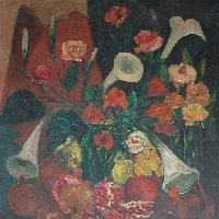 Still Life with Flowers and Pomegranate