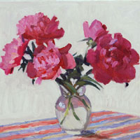 Still Life with Pink Peonies
