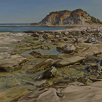 The rocky Coast of Rhodes